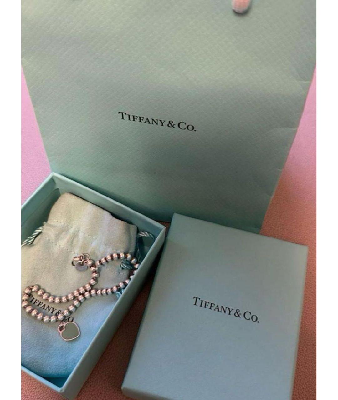 TIFFANY&CO Бирюзовый серебряный браслет, фото 3