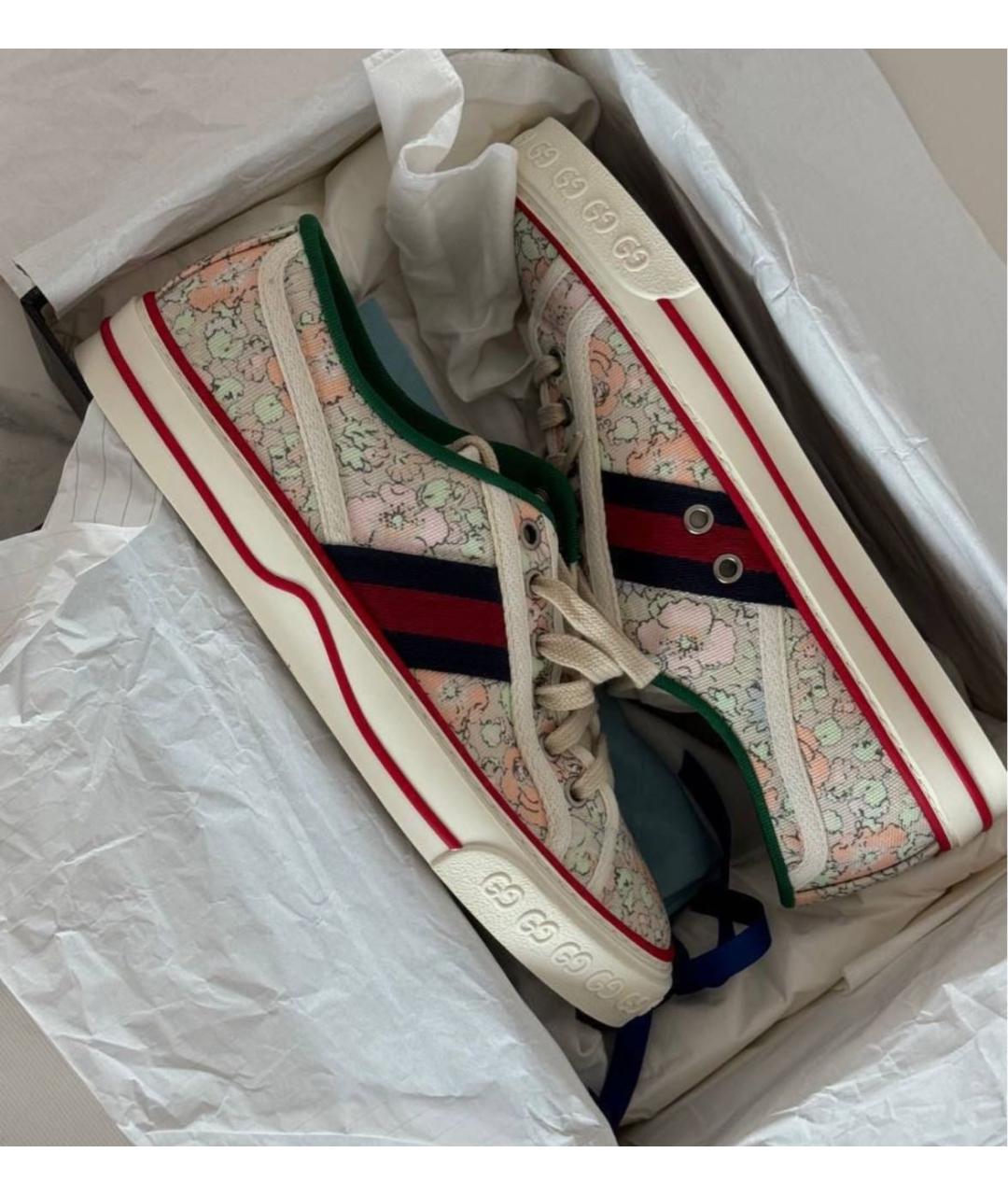 GUCCI Бежевые кеды, фото 2