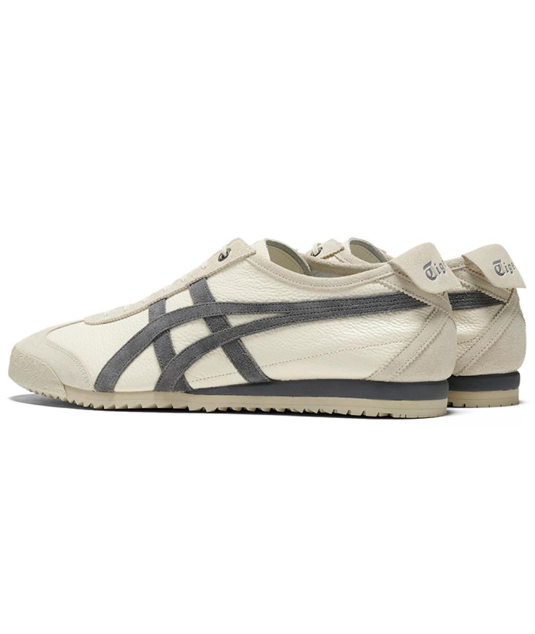ONITSUKA TIGER Бежевые кожаные кеды, фото 4