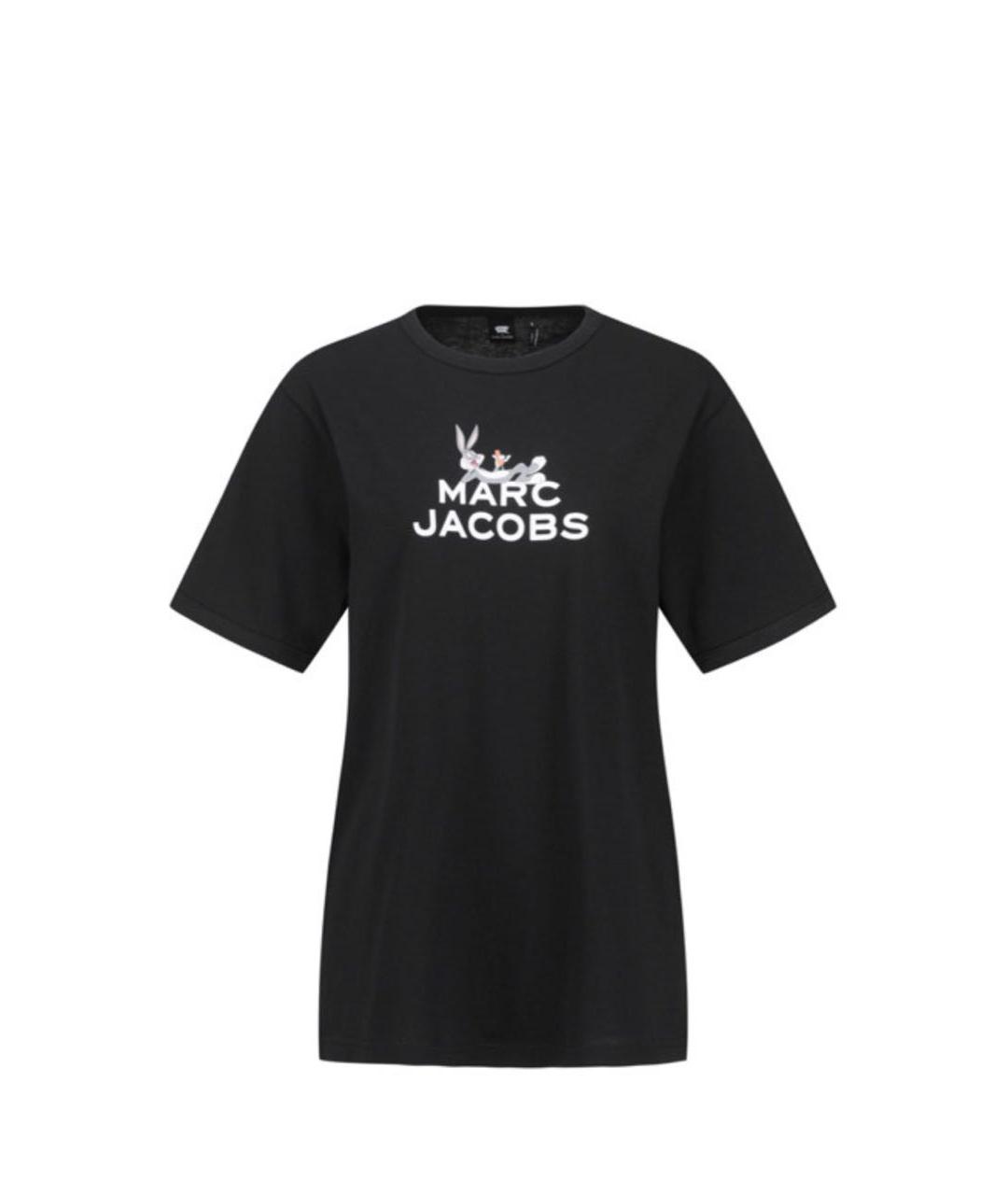 MARC JACOBS Черная хлопковая футболка, фото 1