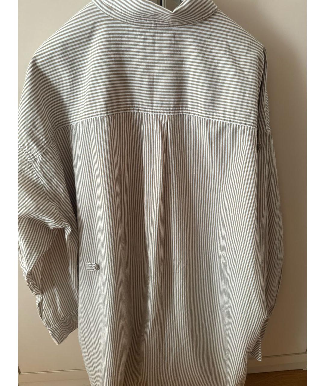 ISABEL MARANT ETOILE Бежевая хлопковая рубашка, фото 8