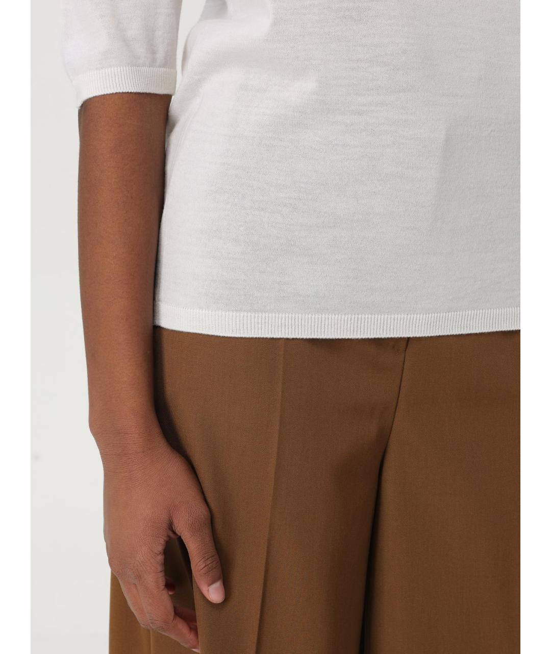 MAX MARA Белая водолазка, фото 5