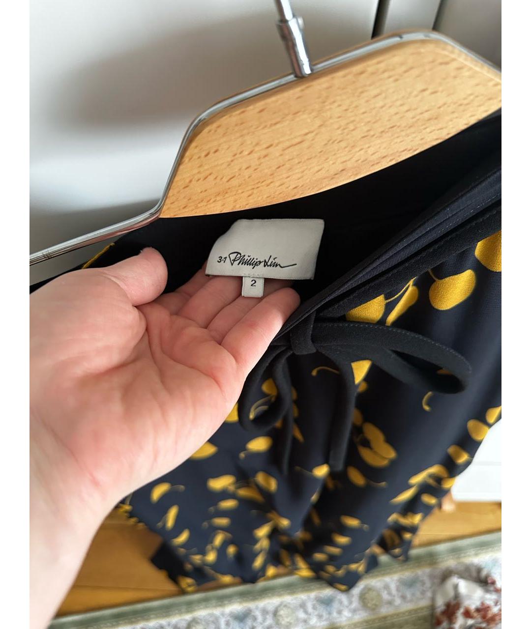 3.1 PHILLIP LIM Черная юбка миди, фото 6