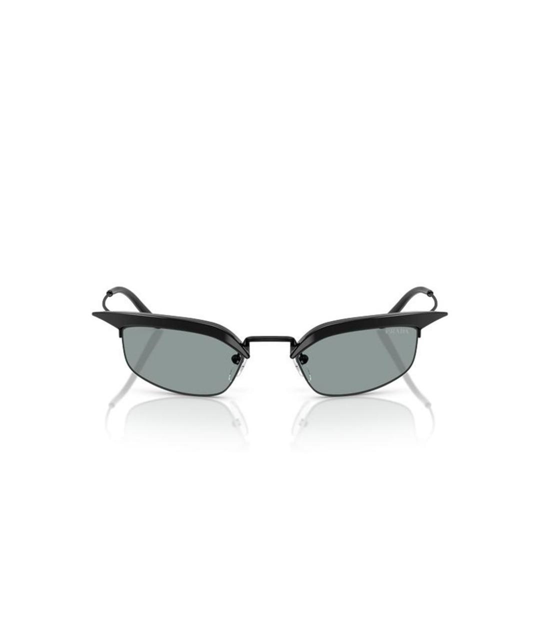 PRADA Черные металлические солнцезащитные очки, фото 2