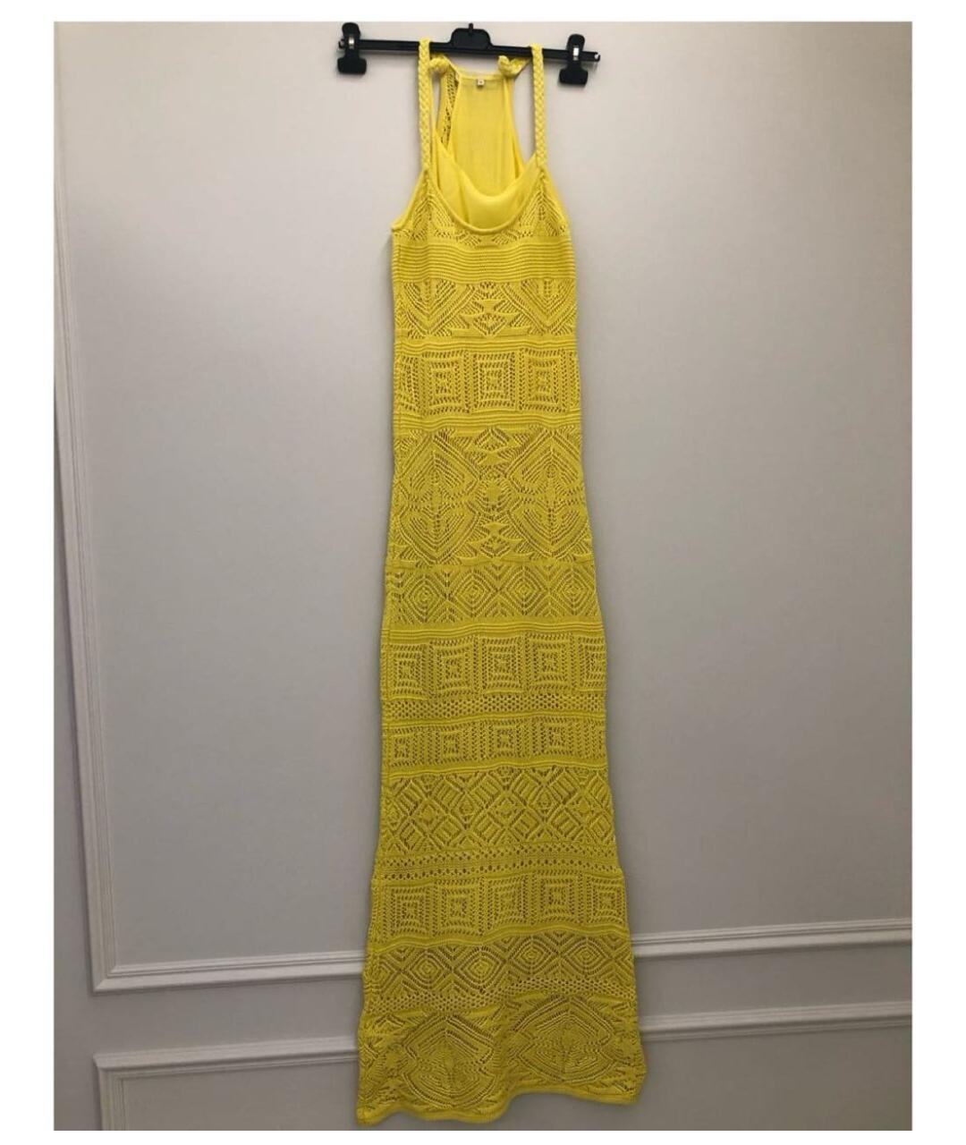 EMILIO PUCCI Желтый хлопковый сарафан, фото 6