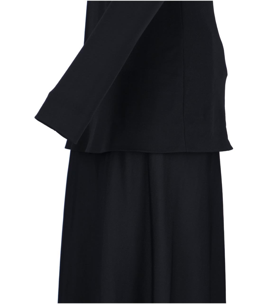 JIL SANDER Черное вискозное платье, фото 3