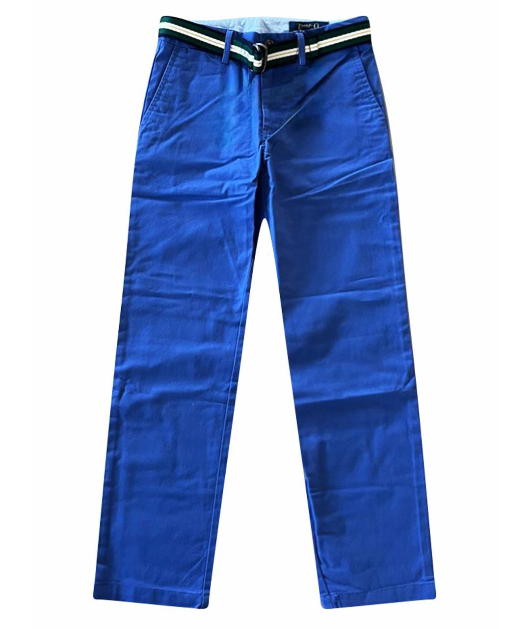 POLO RALPH LAUREN Синие хлопковые брюки и шорты, фото 1