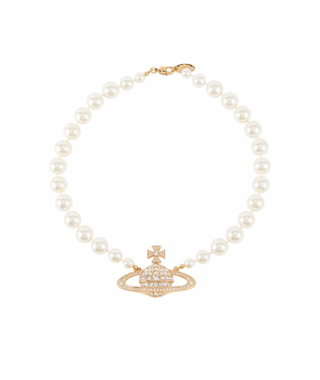 VIVIENNE WESTWOOD Золотое латунное колье, фото 1
