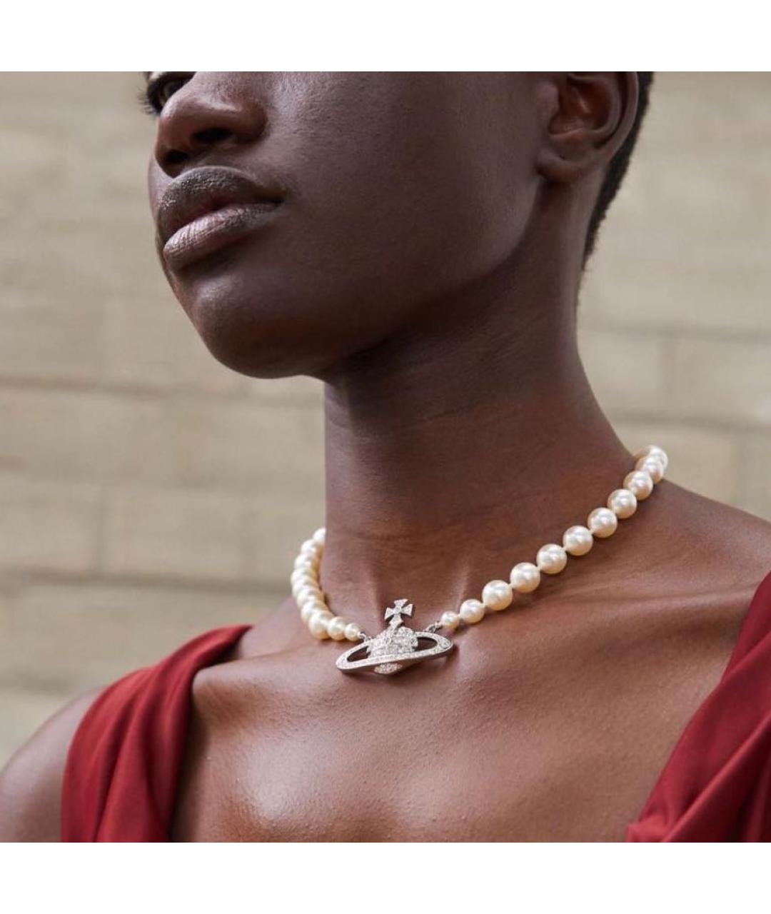 VIVIENNE WESTWOOD Золотое латунное колье, фото 4