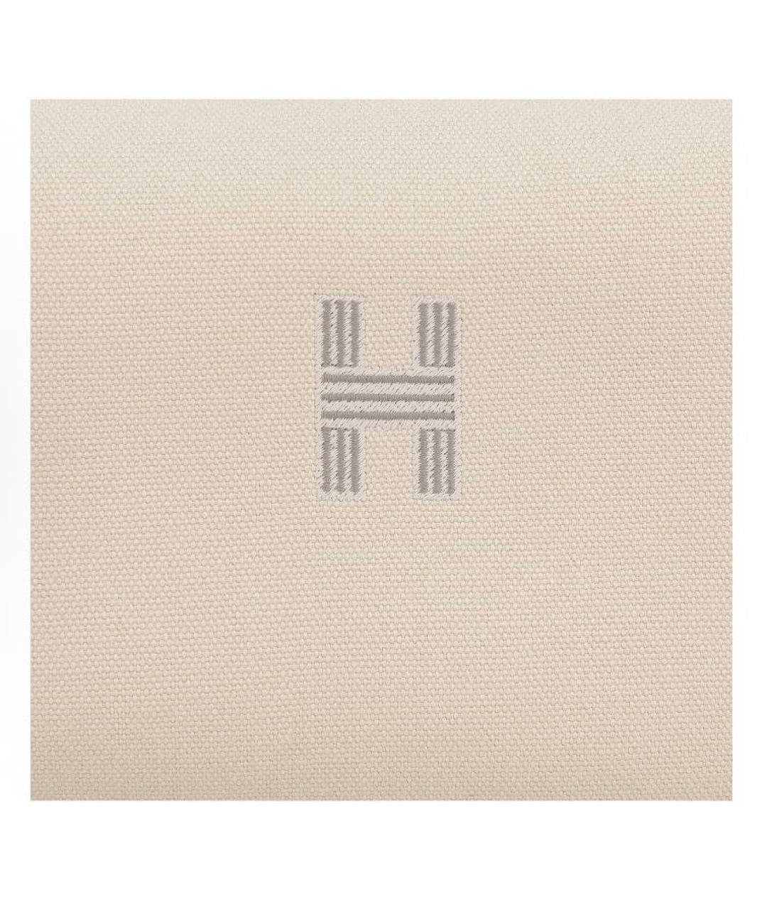 HERMES Бежевая косметичка, фото 8