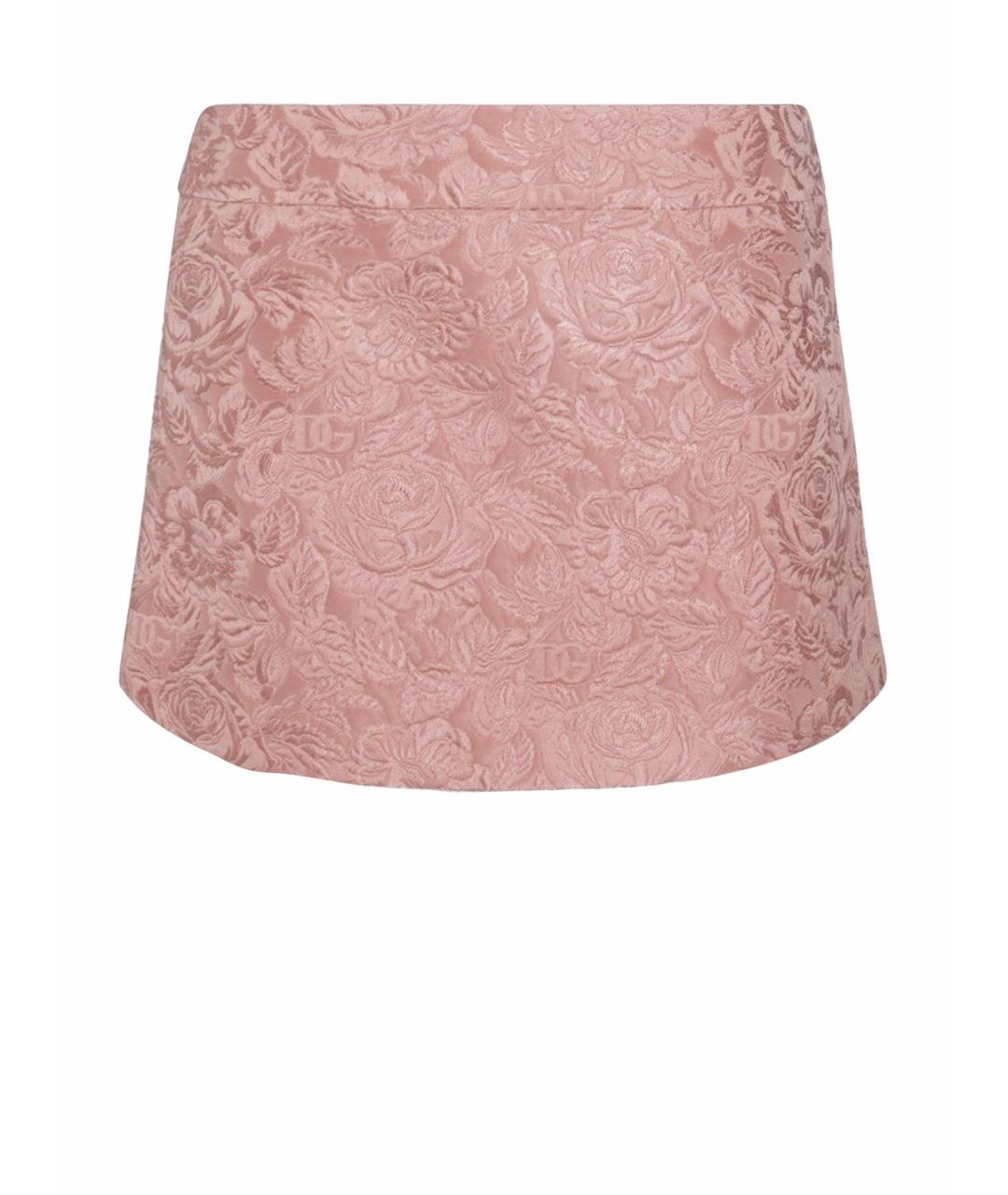 DOLCE&GABBANA Розовая юбка мини, фото 1