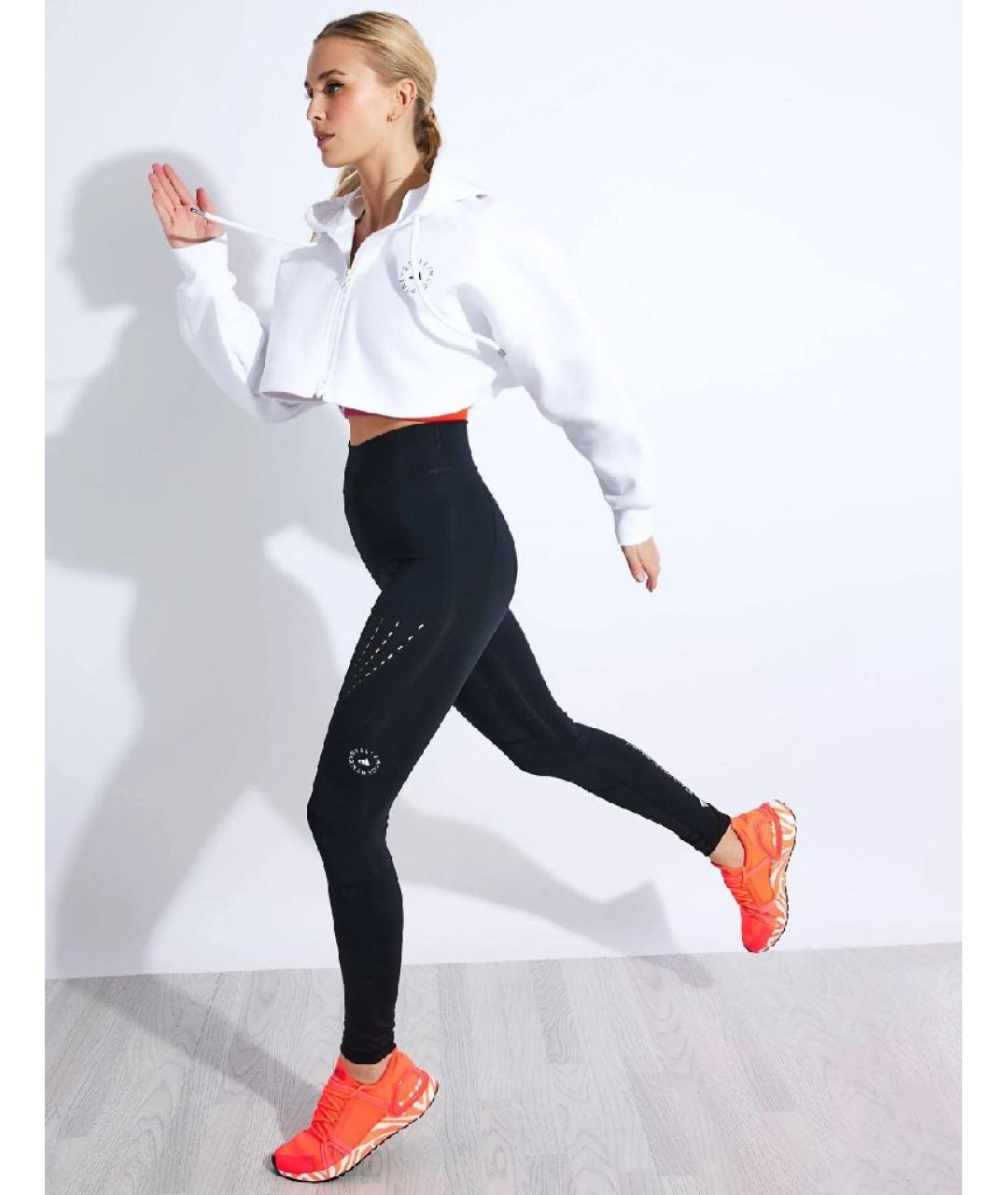 ADIDAS BY STELLA MCCARTNEY Черные полиэстеровые леггинсы и велосипедки, фото 5