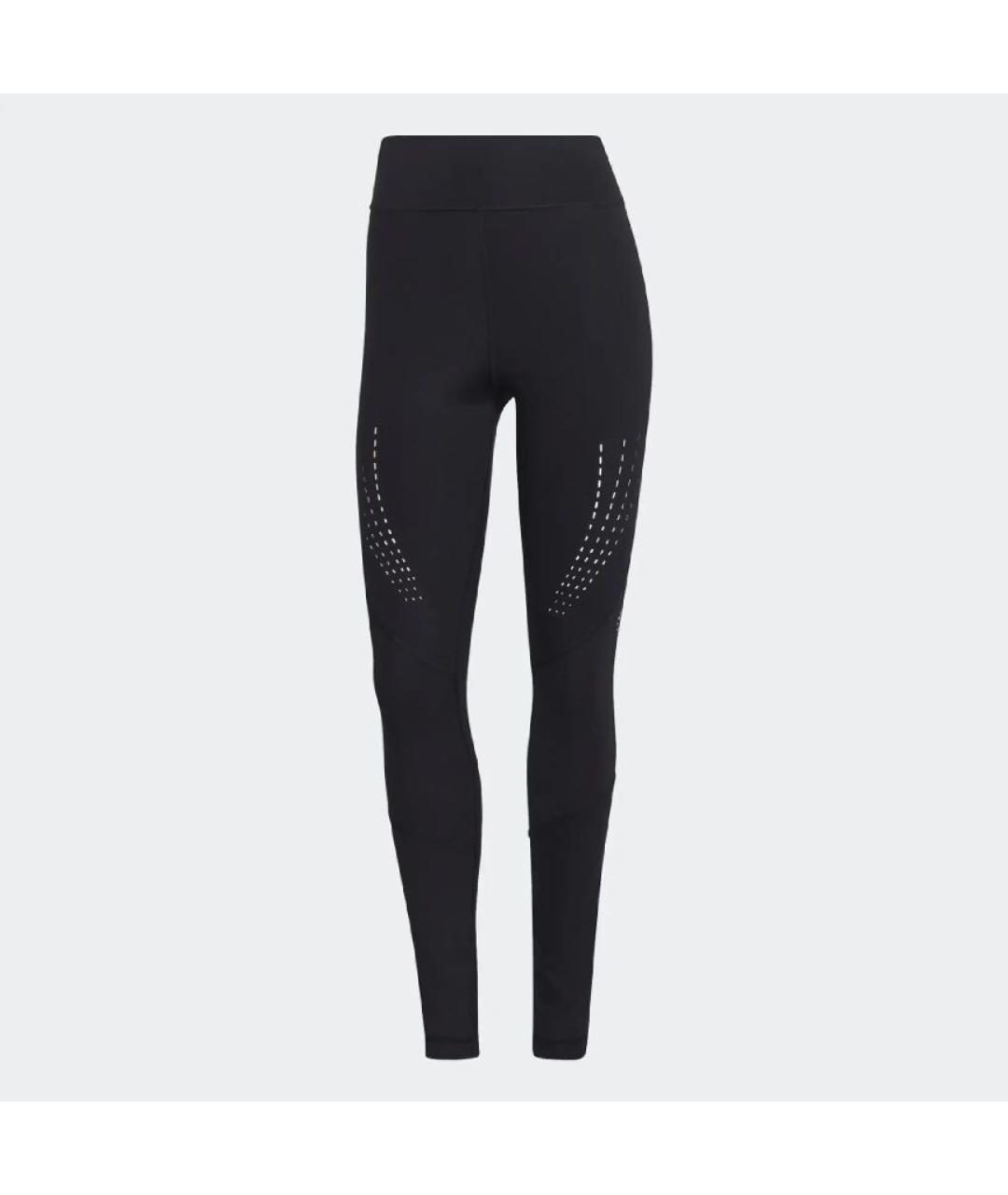 ADIDAS BY STELLA MCCARTNEY Черные полиэстеровые леггинсы и велосипедки, фото 6