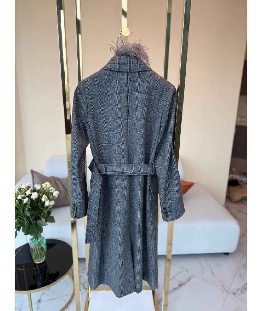 MAX MARA Антрацитовое пальто, фото 2