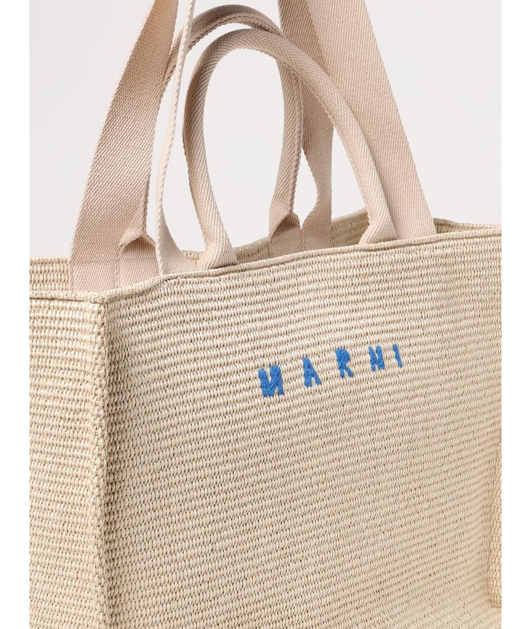 MARNI Бежевая сумка тоут, фото 4