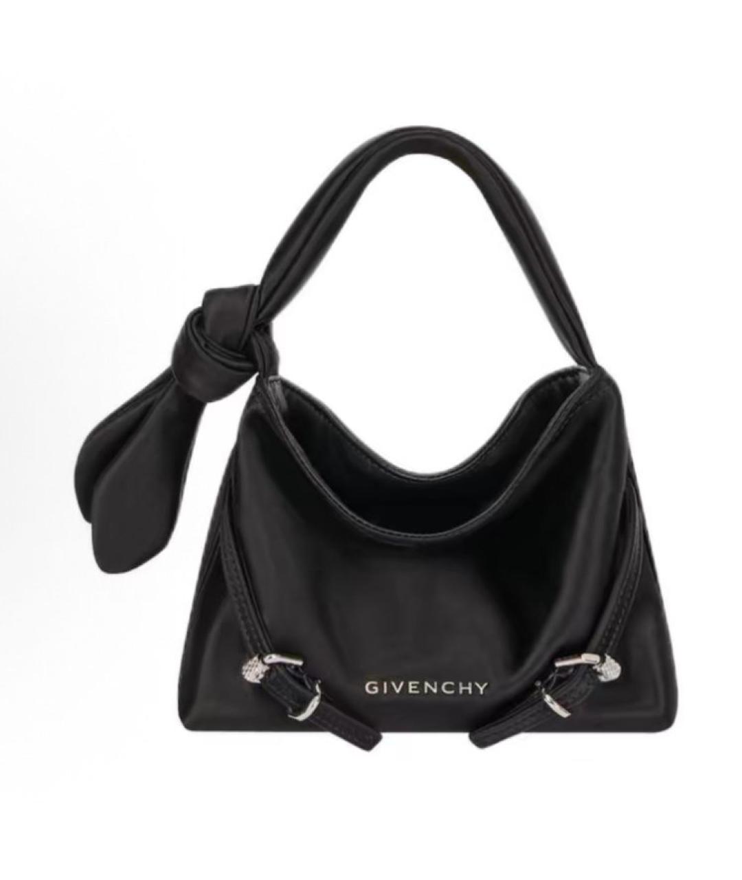 GIVENCHY Черная кожаная сумка с короткими ручками, фото 6