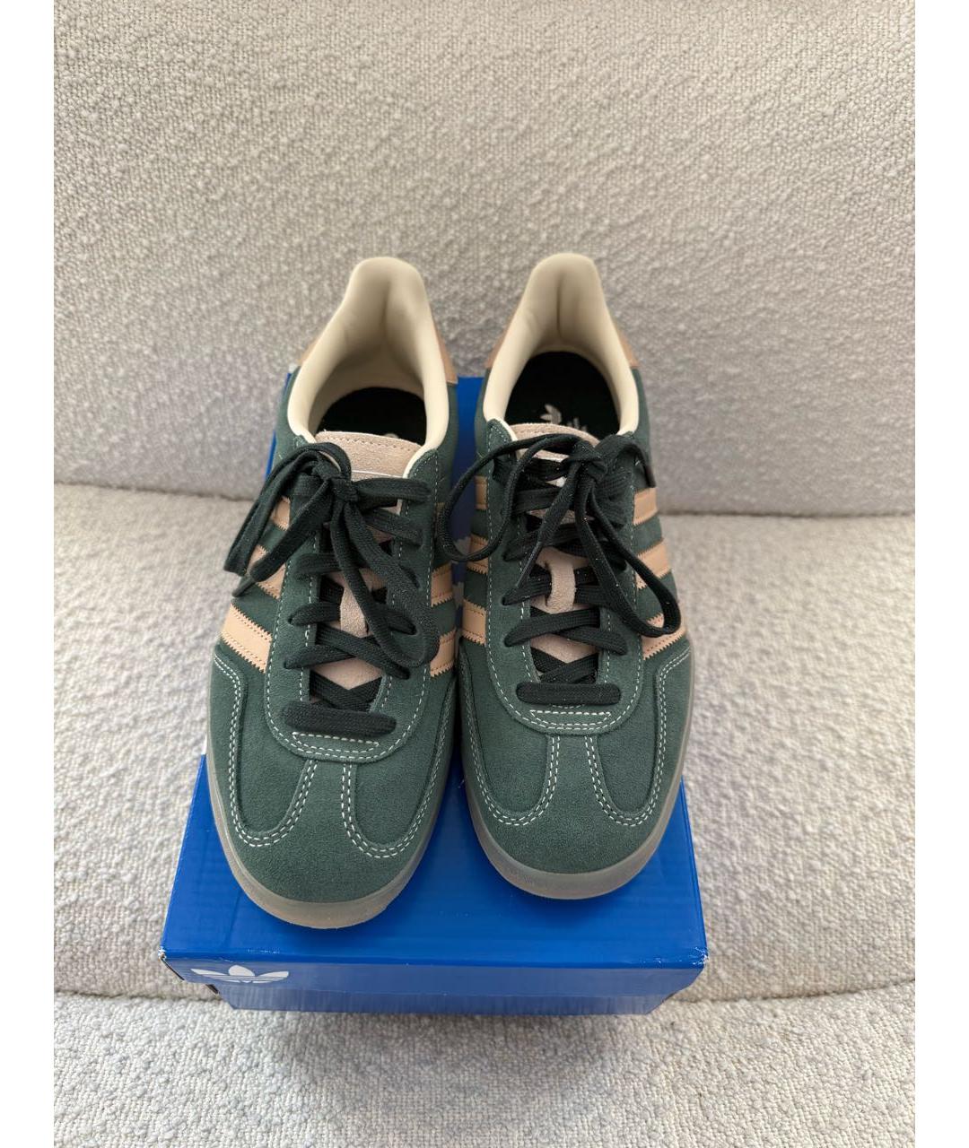 ADIDAS Зеленые замшевые кеды, фото 2