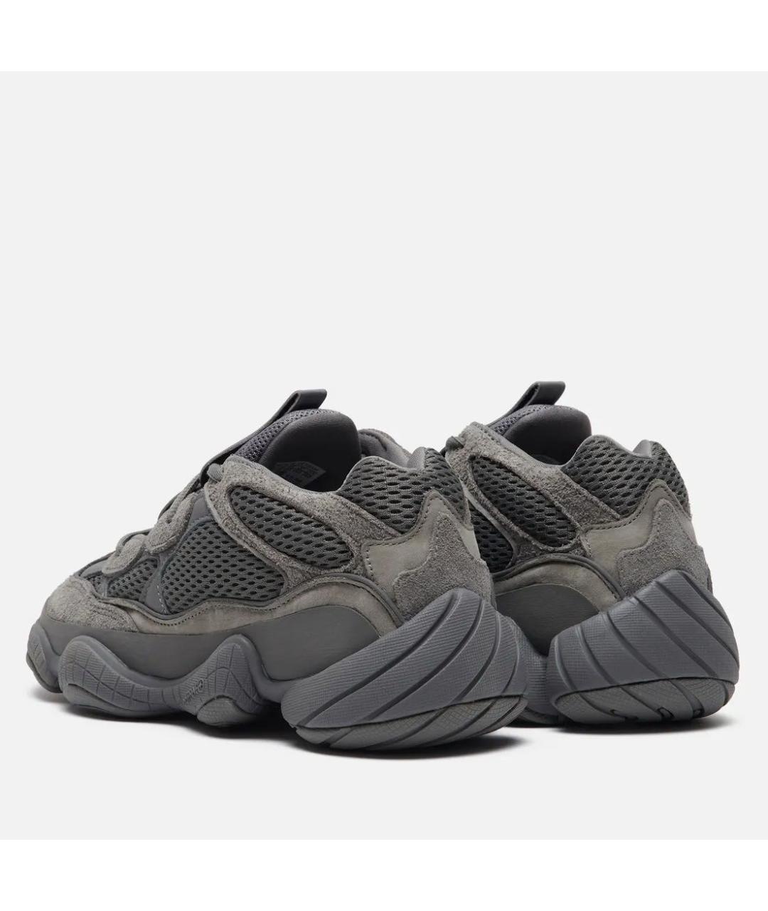 ADIDAS YEEZY Антрацитовые замшевые кроссовки, фото 4
