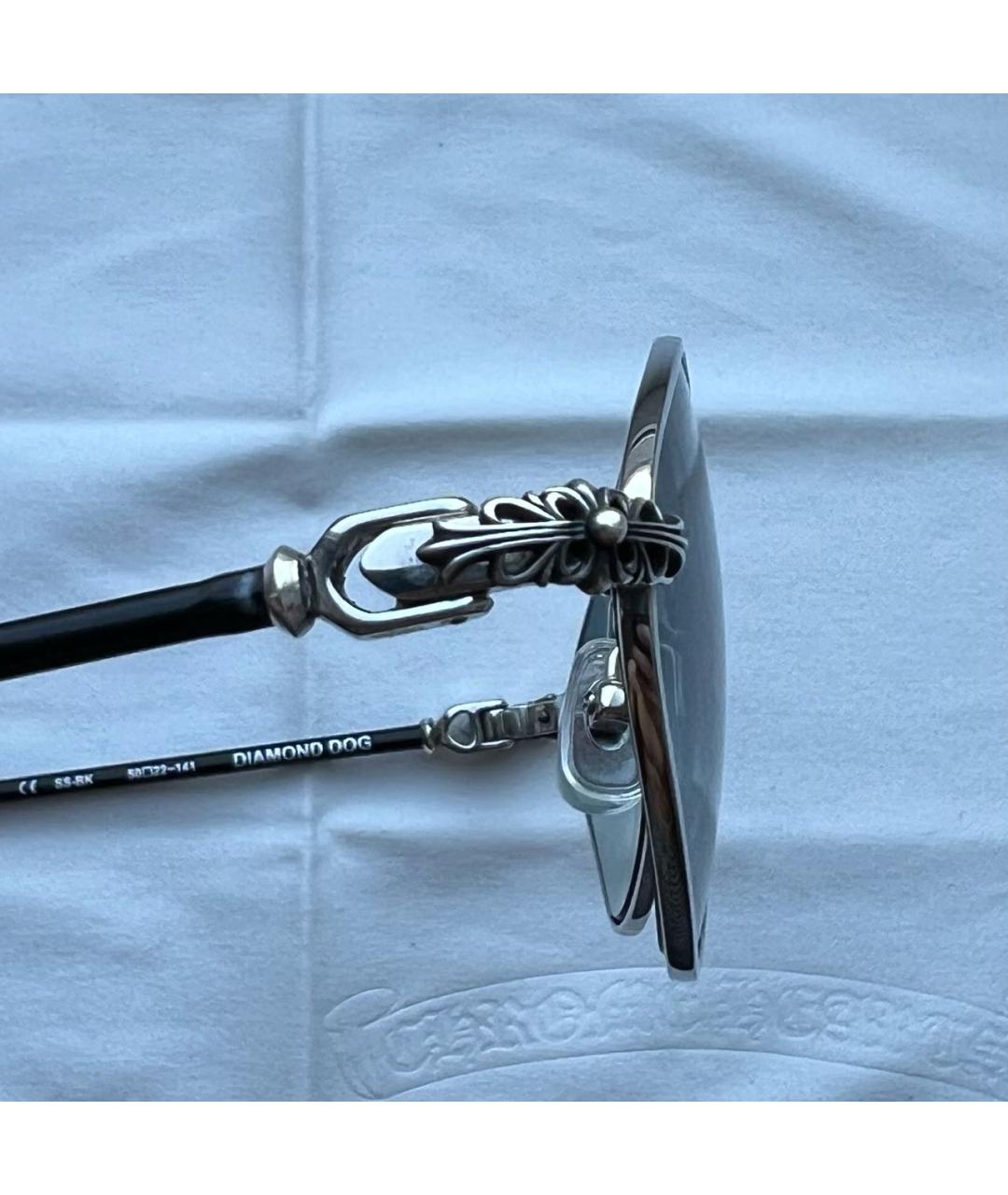 CHROME HEARTS Серебряные металлические солнцезащитные очки, фото 3
