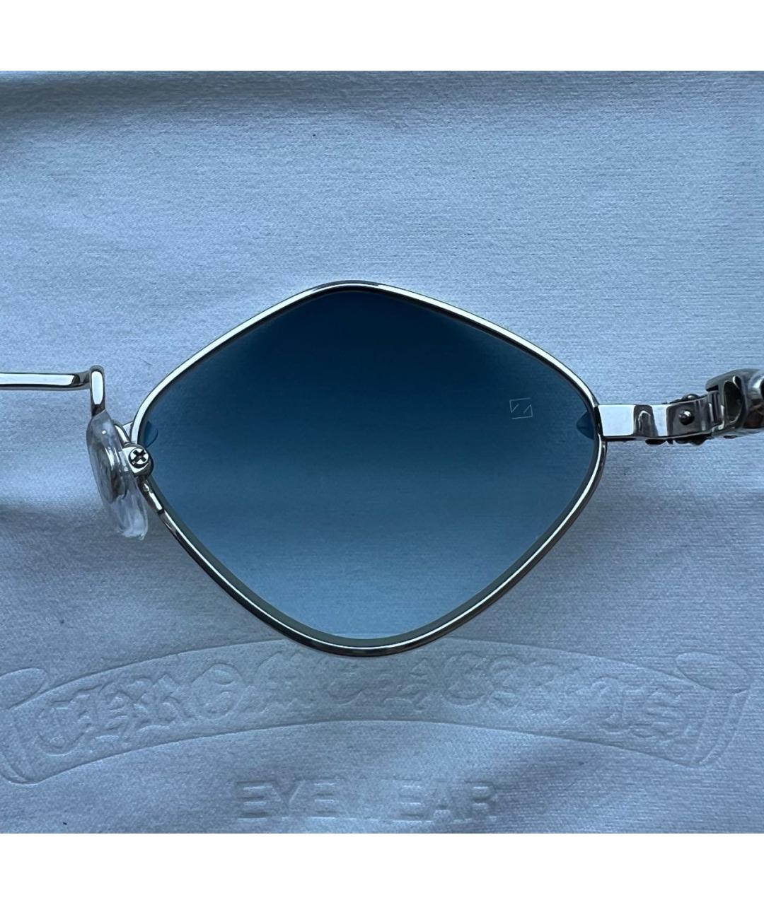 CHROME HEARTS Серебряные металлические солнцезащитные очки, фото 5