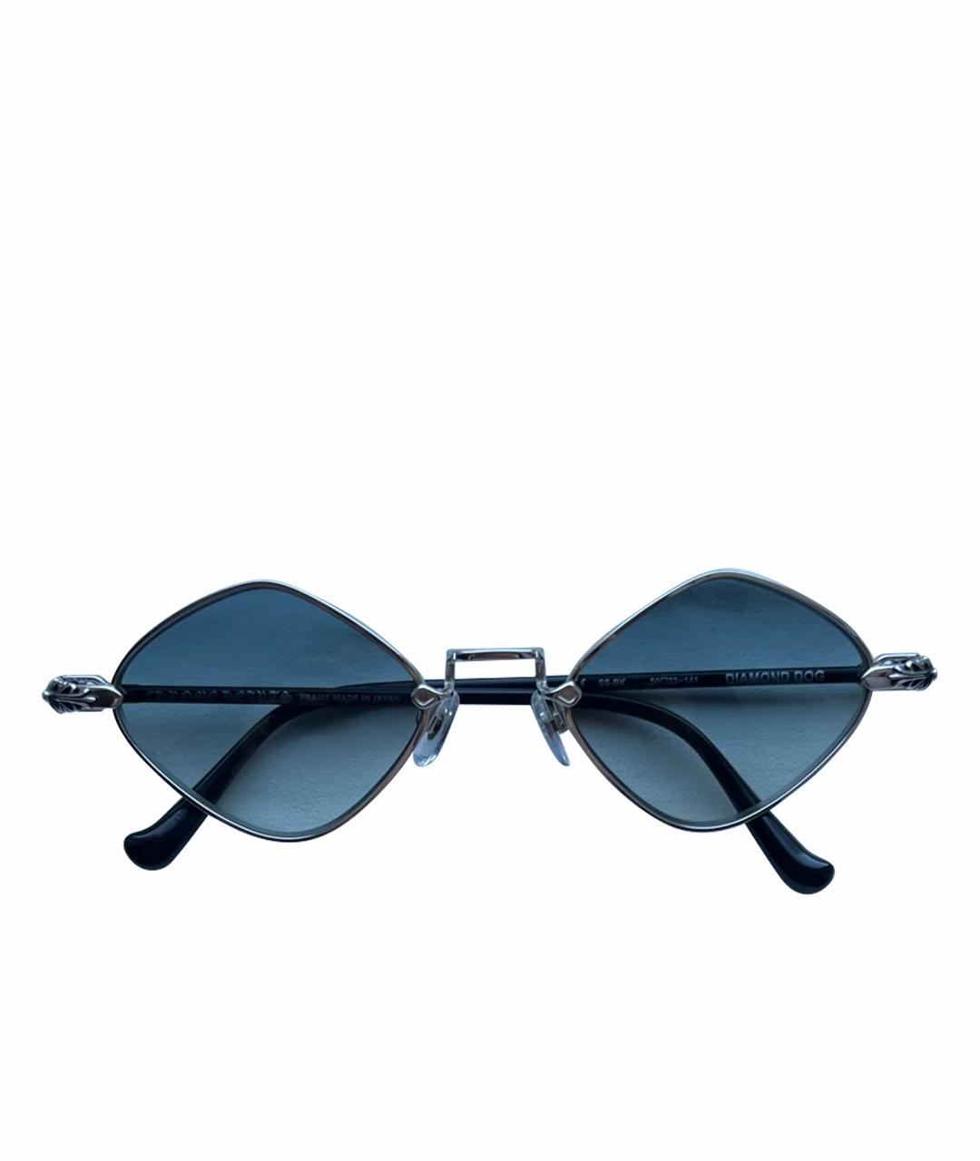 CHROME HEARTS Серебряные металлические солнцезащитные очки, фото 1