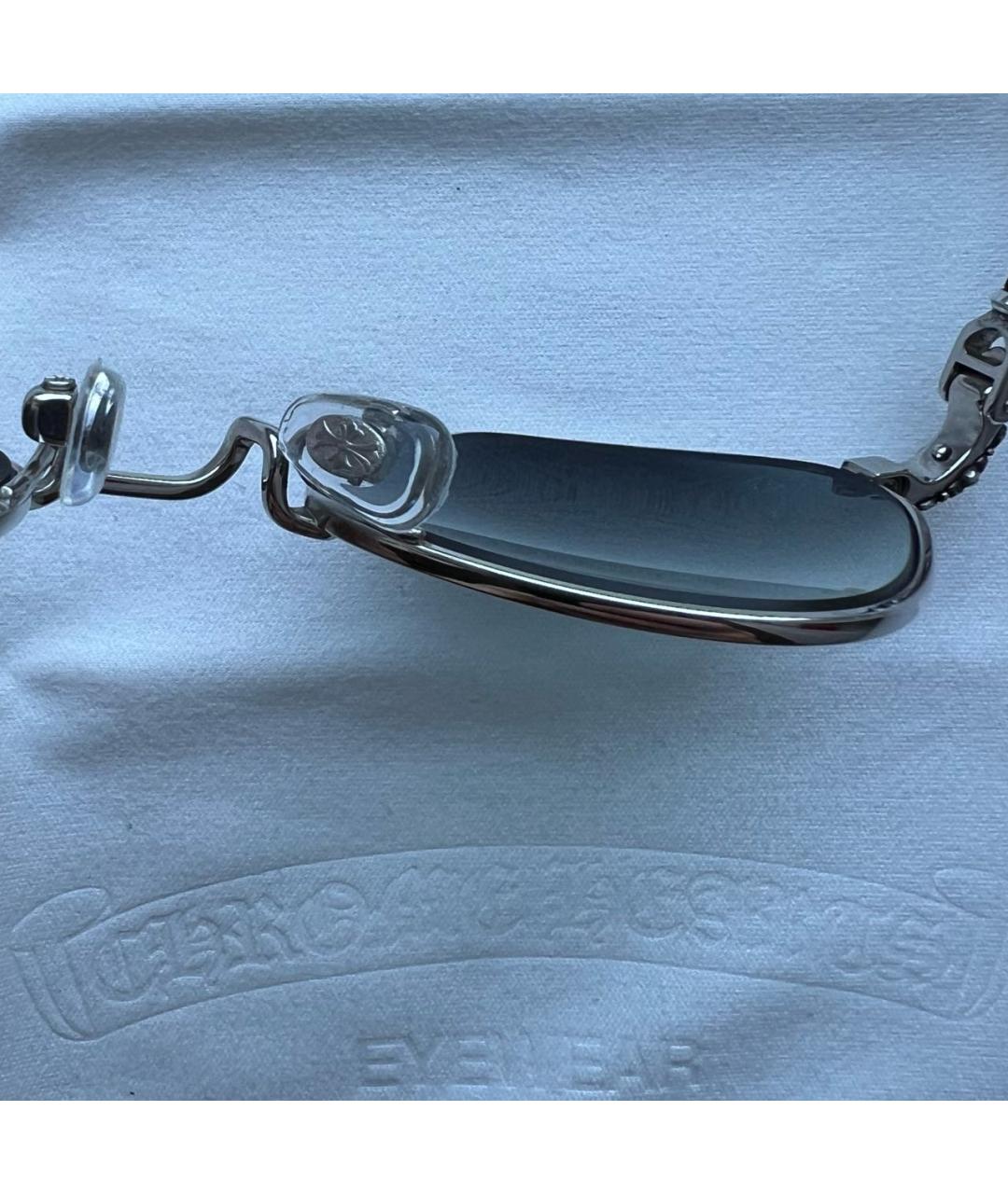 CHROME HEARTS Серебряные металлические солнцезащитные очки, фото 8
