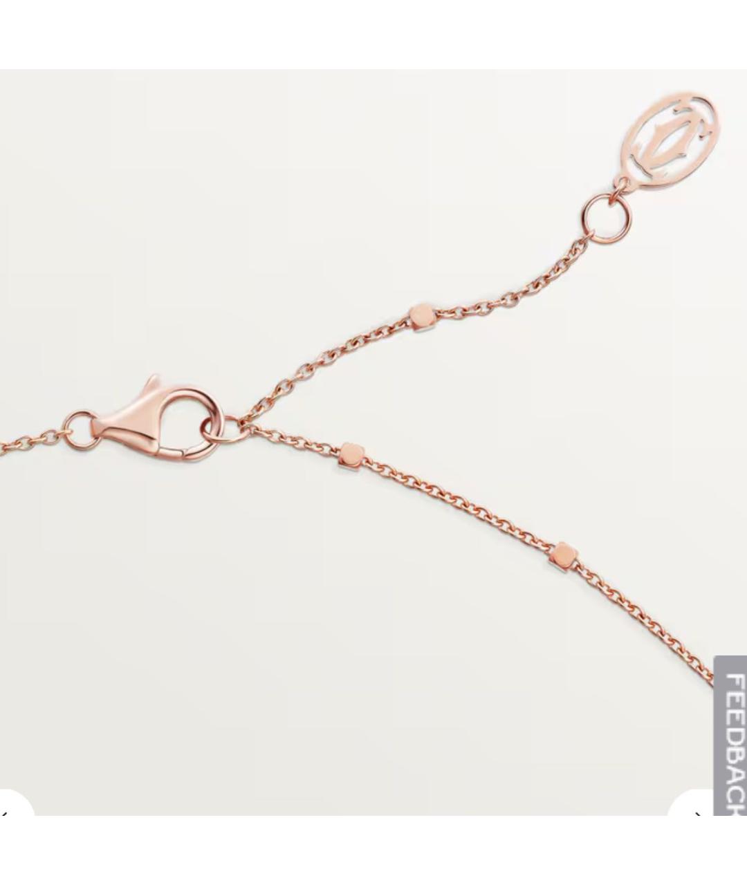CARTIER Розовая цепочка/подвеска из розового золота, фото 3