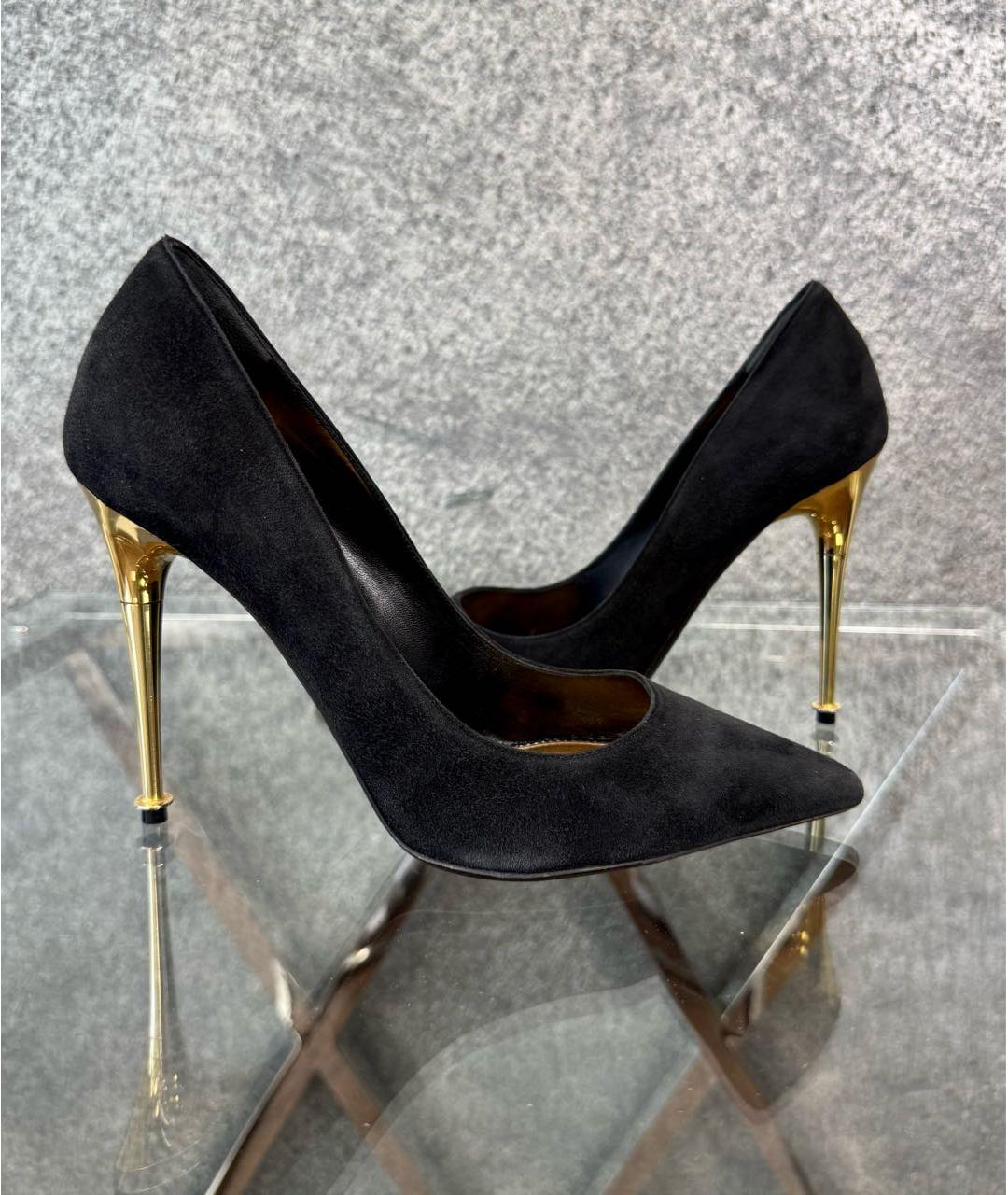 TOM FORD Черные замшевые туфли, фото 7