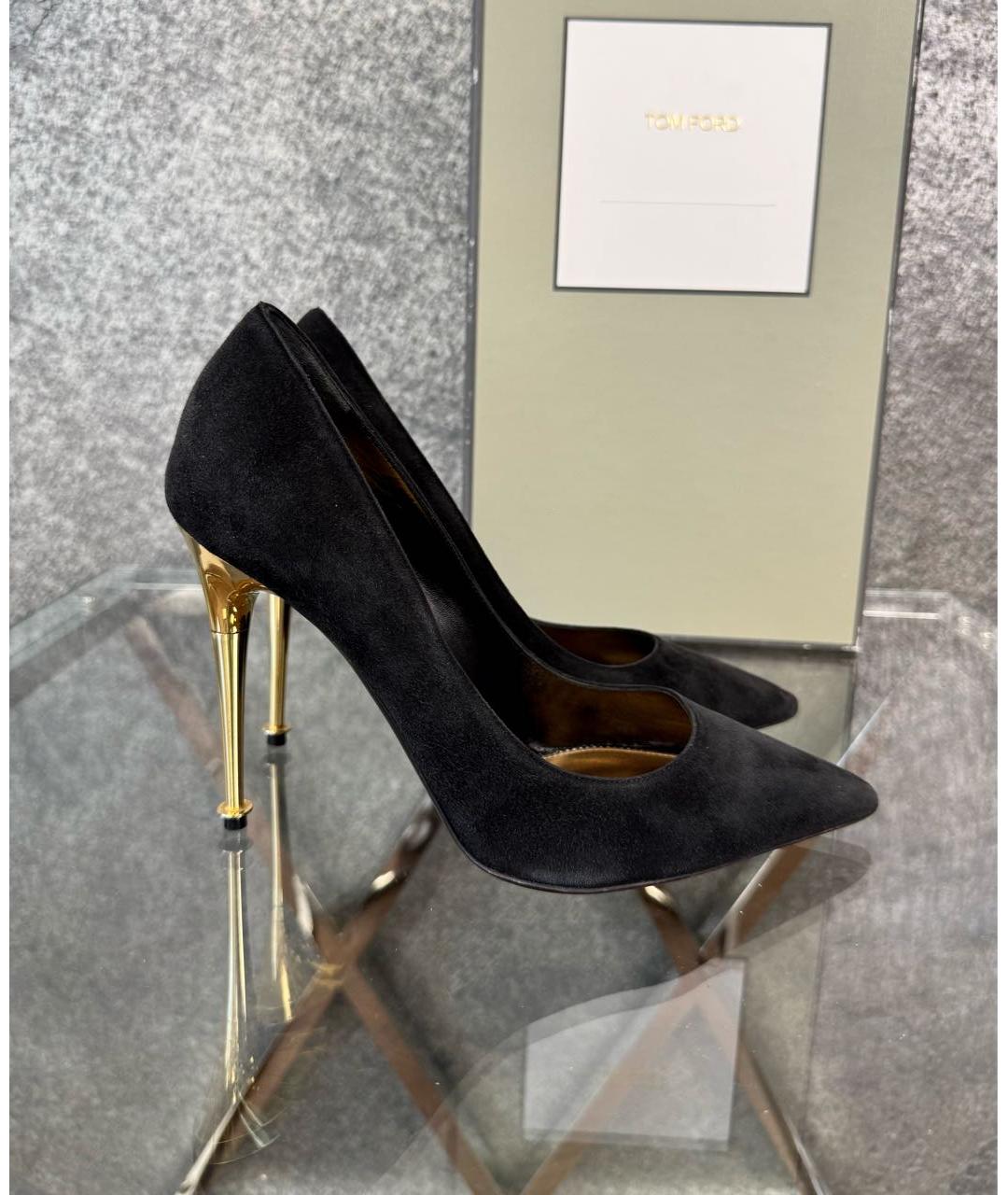 TOM FORD Черные замшевые туфли, фото 8