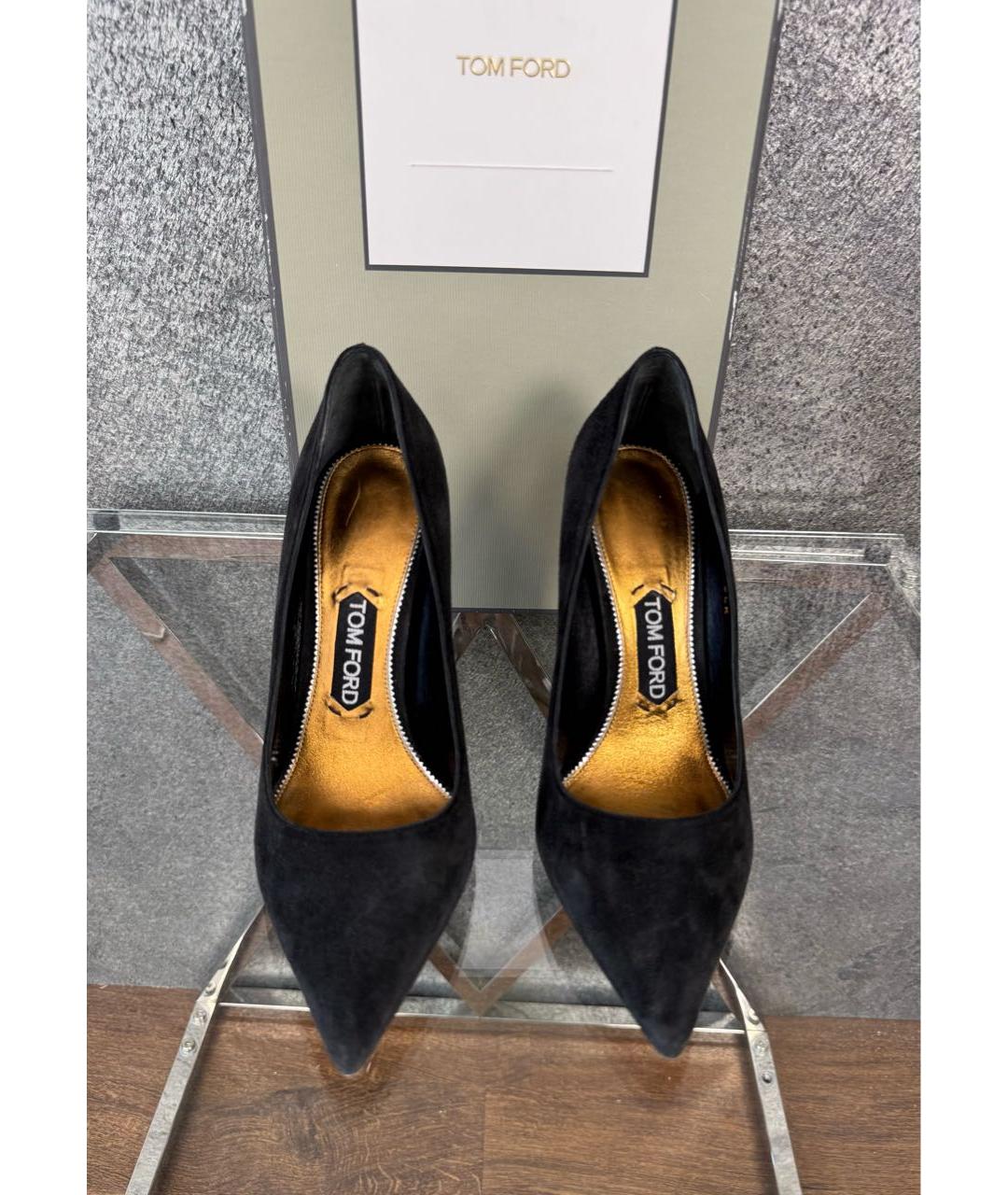 TOM FORD Черные замшевые туфли, фото 2