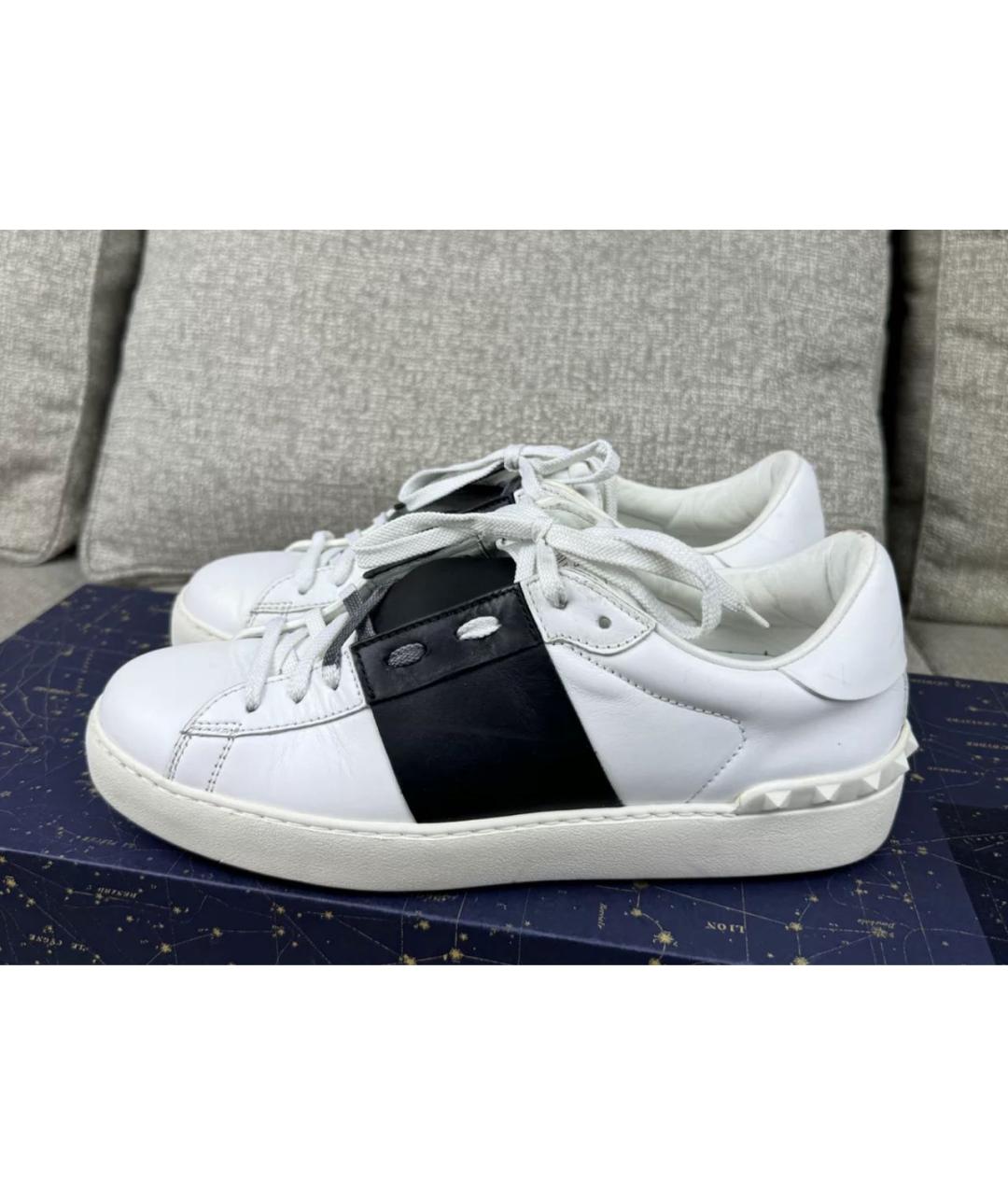 VALENTINO Белые кеды из искусственной кожи, фото 4