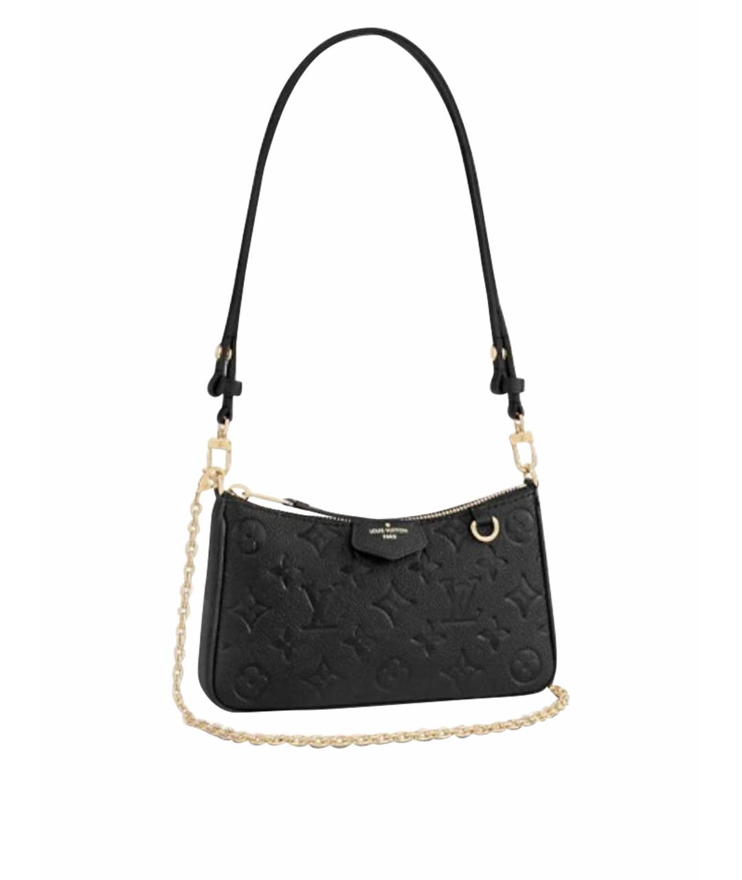 LOUIS VUITTON Черная кожаная сумка через плечо, фото 1