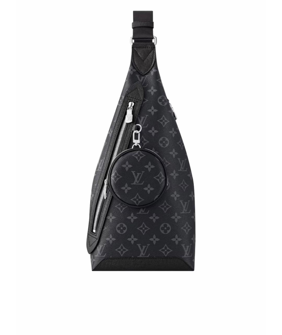 LOUIS VUITTON Антрацитовая поясная сумка, фото 1