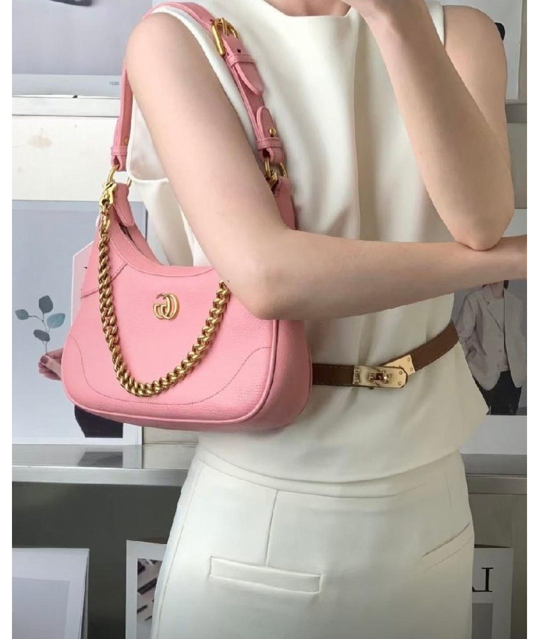 GUCCI Розовая сумка с короткими ручками, фото 6