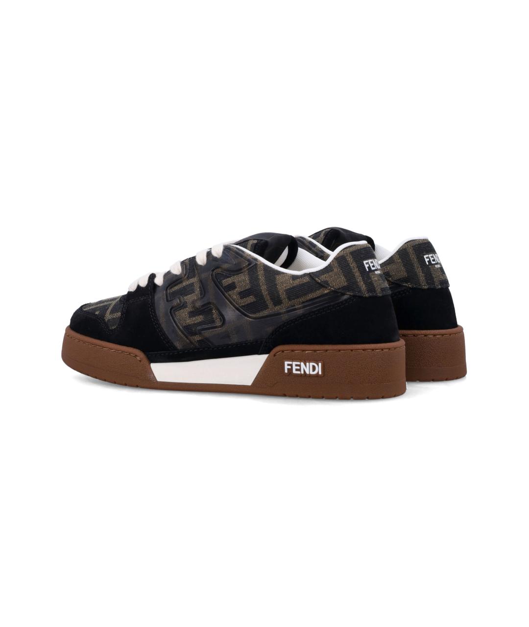 FENDI Черные кеды, фото 4