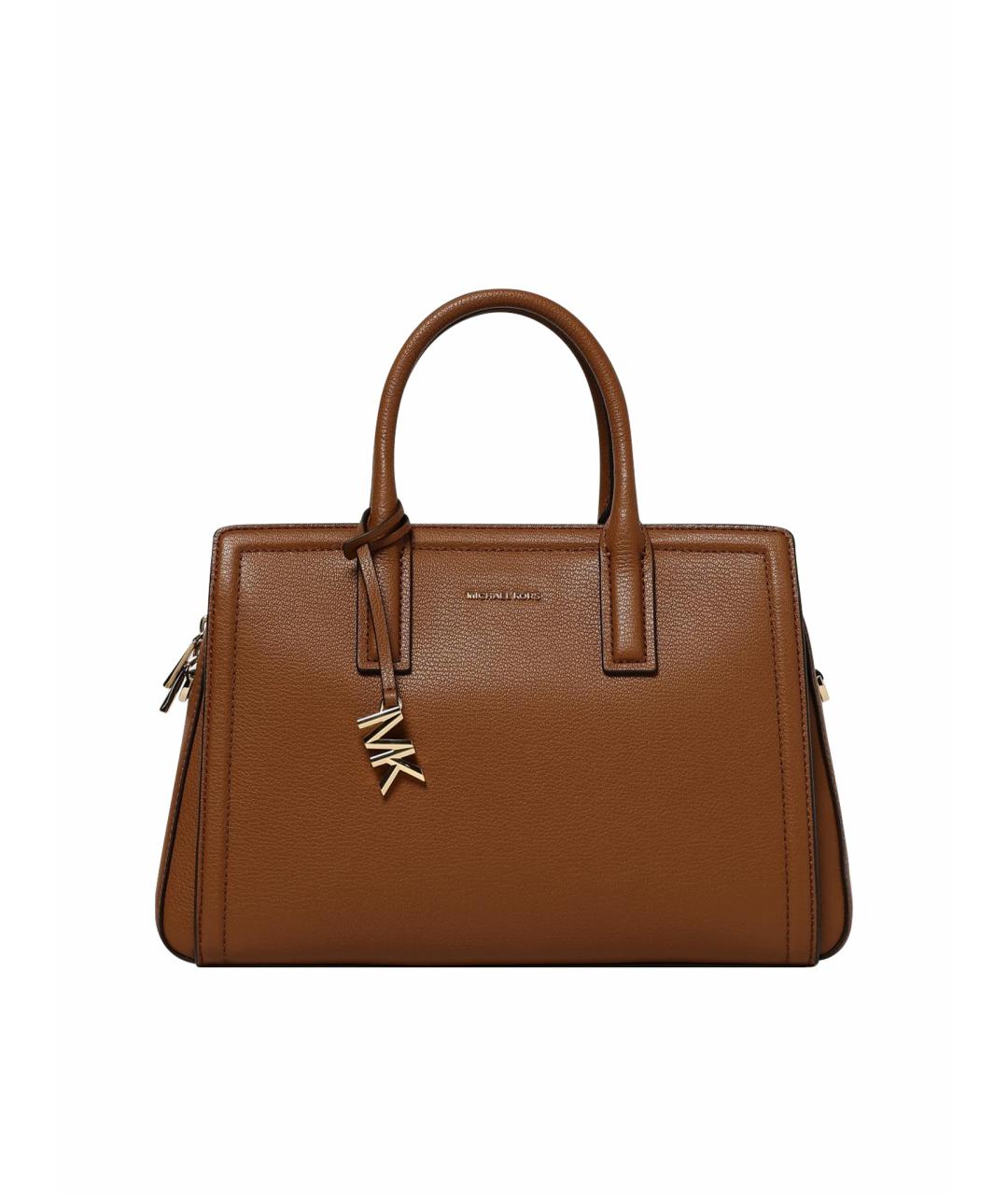 MICHAEL KORS Коричневая кожаная сумка тоут, фото 1