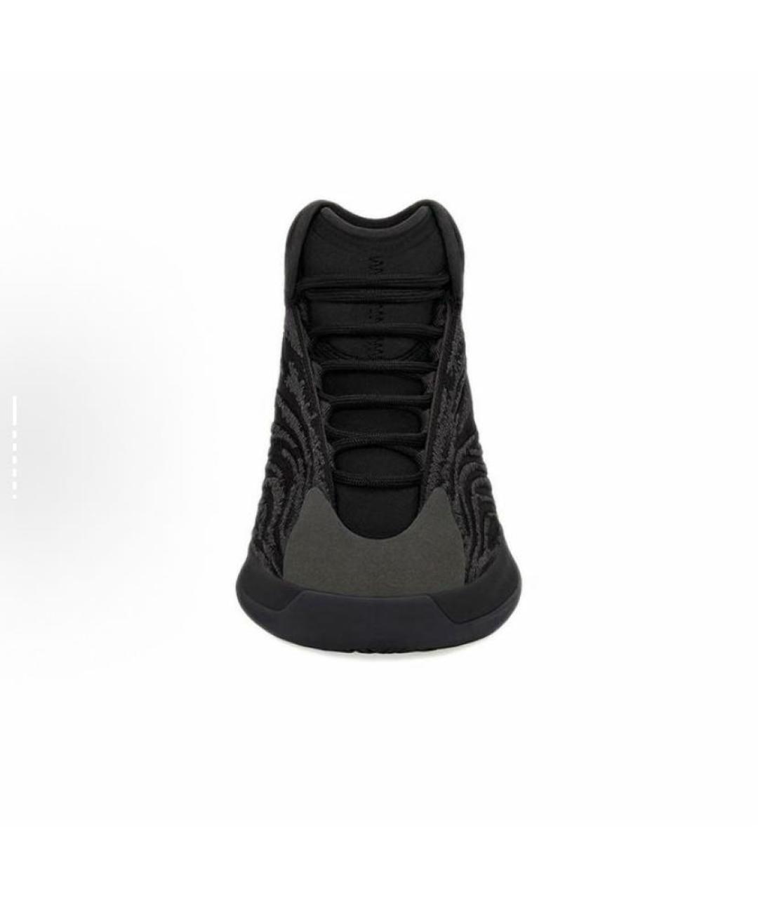 ADIDAS YEEZY Черные текстильные высокие кроссовки / кеды, фото 4