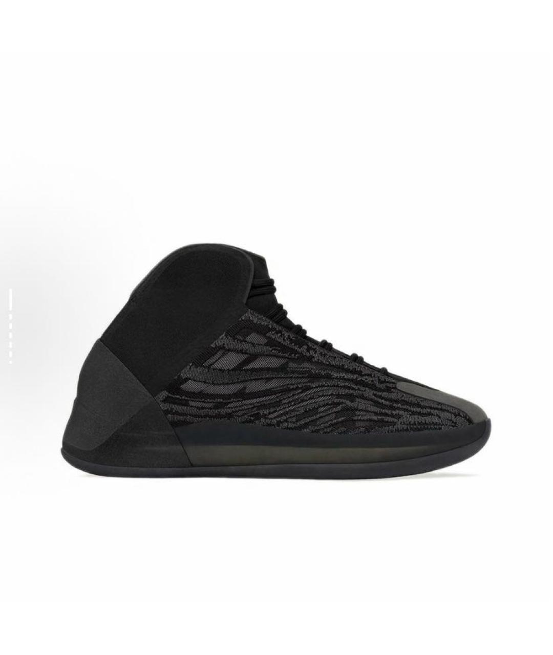 ADIDAS YEEZY Черные текстильные высокие кроссовки / кеды, фото 7