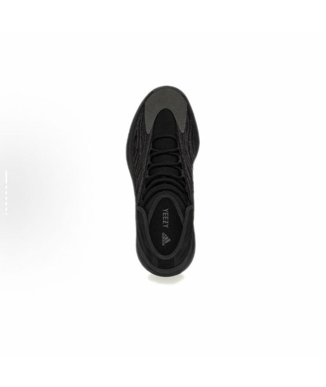 ADIDAS YEEZY Черные текстильные высокие кроссовки / кеды, фото 5