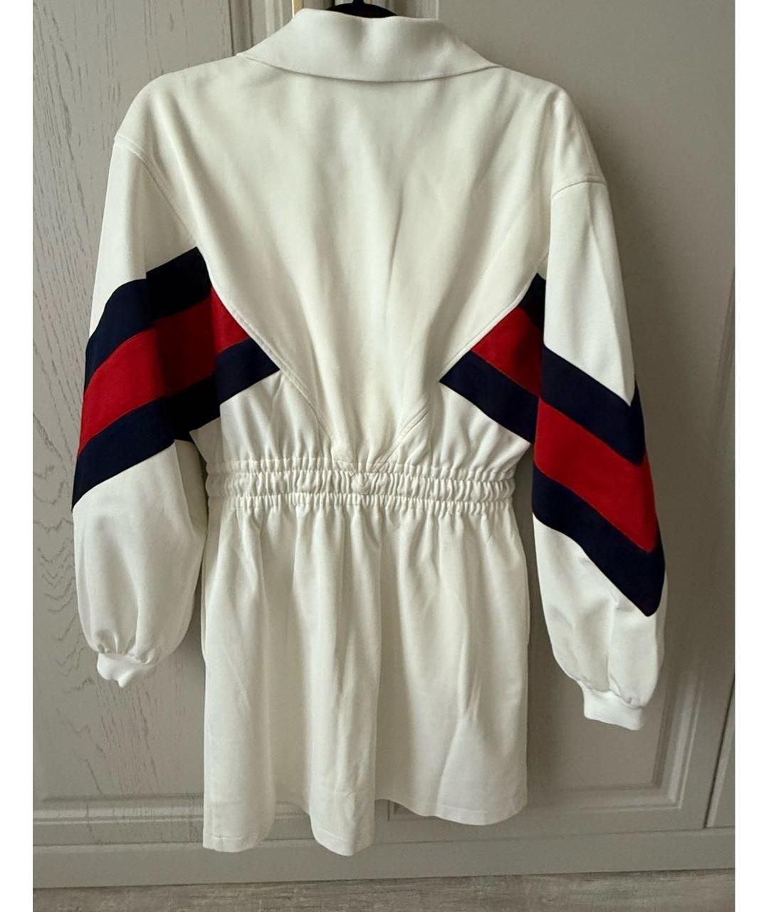 GUCCI Белое ацетатное повседневное платье, фото 3