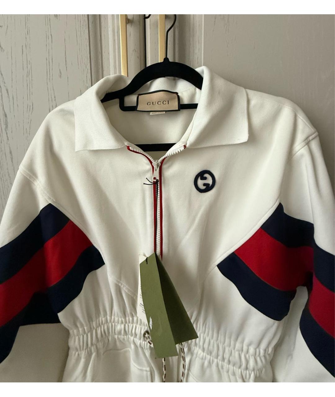 GUCCI Белое ацетатное повседневное платье, фото 4