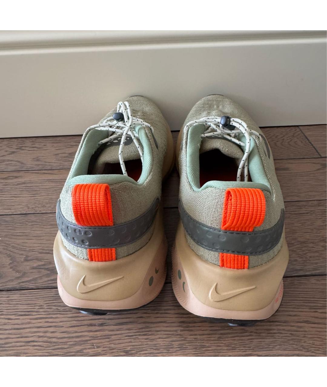 NIKE Хаки синтетические низкие кроссовки / кеды, фото 4