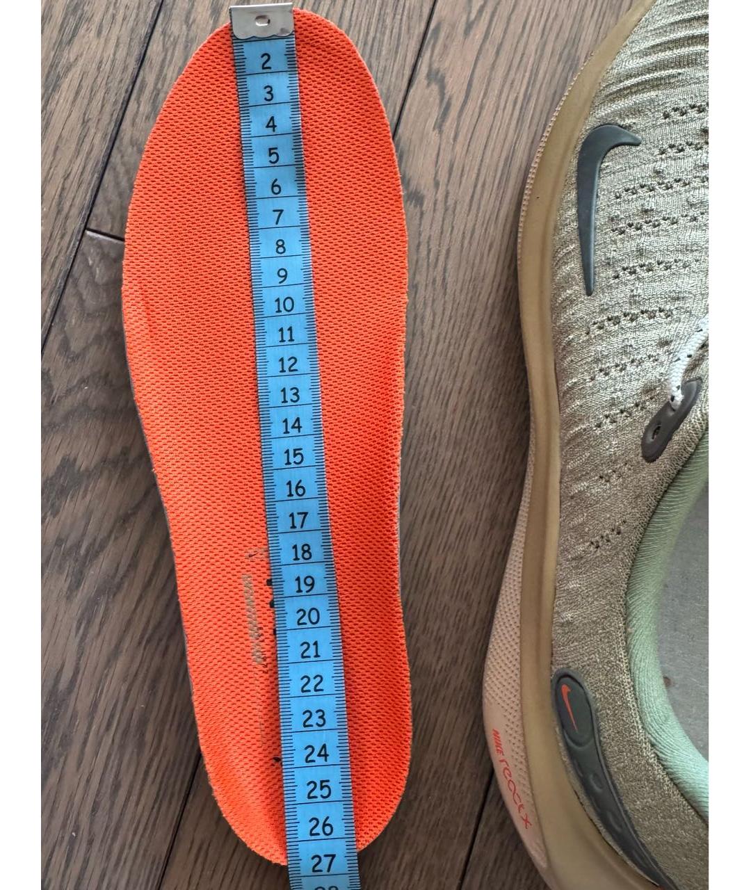 NIKE Хаки синтетические низкие кроссовки / кеды, фото 7