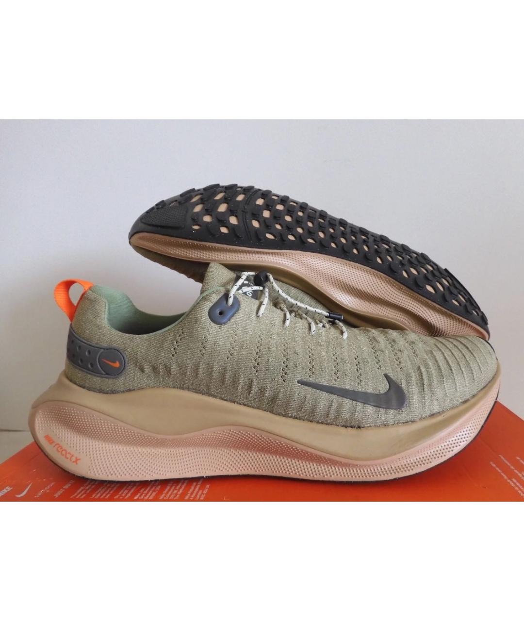 NIKE Хаки синтетические низкие кроссовки / кеды, фото 9