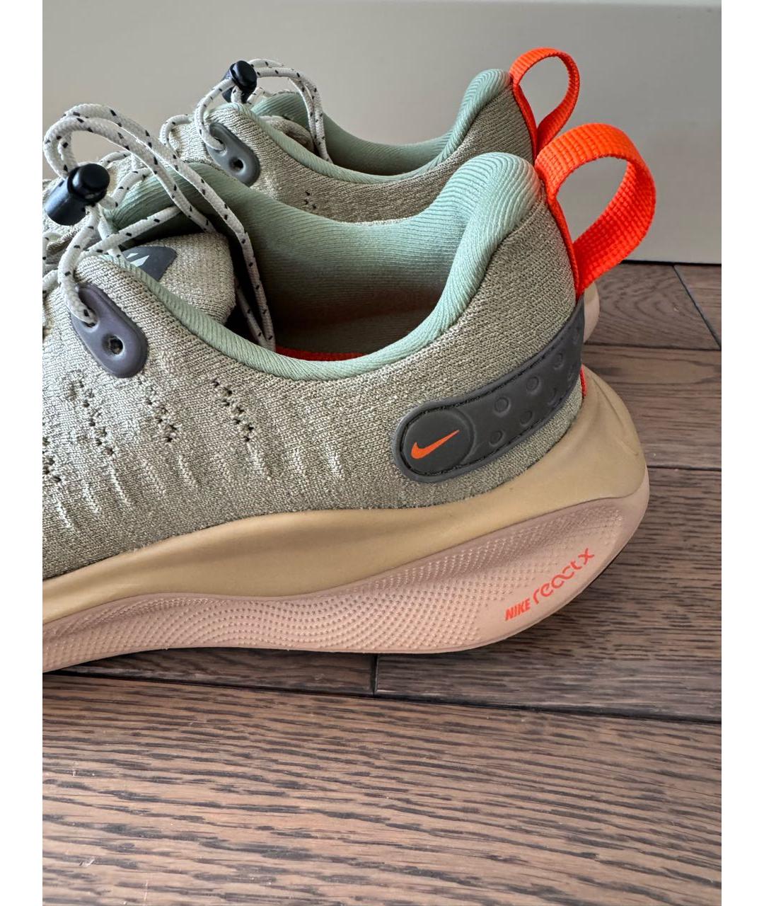 NIKE Хаки синтетические низкие кроссовки / кеды, фото 8