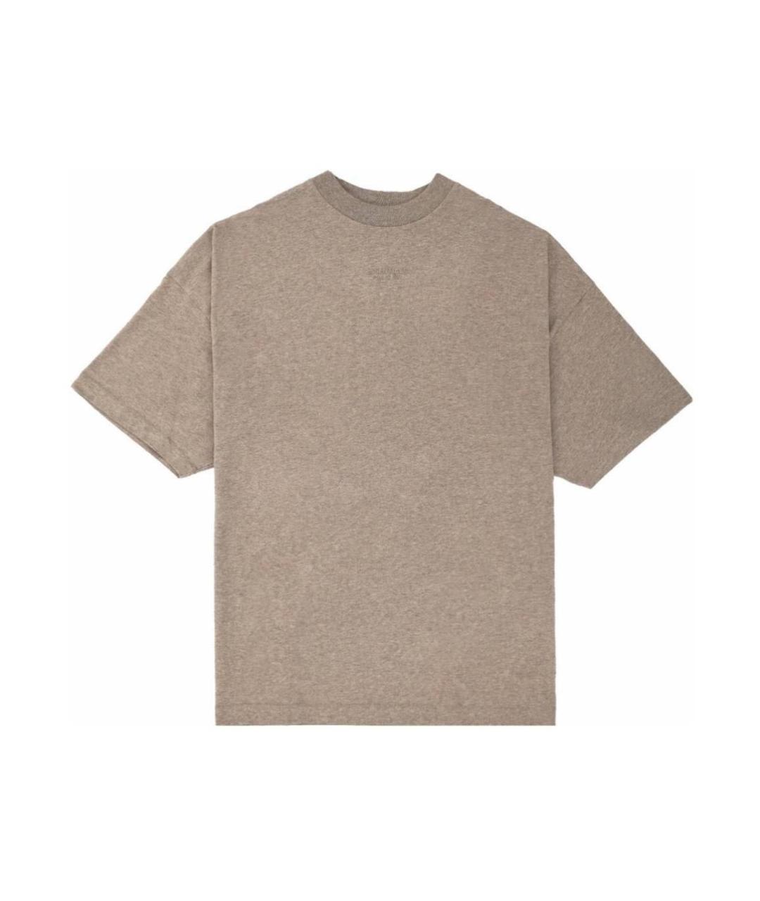 FEAR OF GOD ESSENTIALS Бежевая хлопковая футболка, фото 1