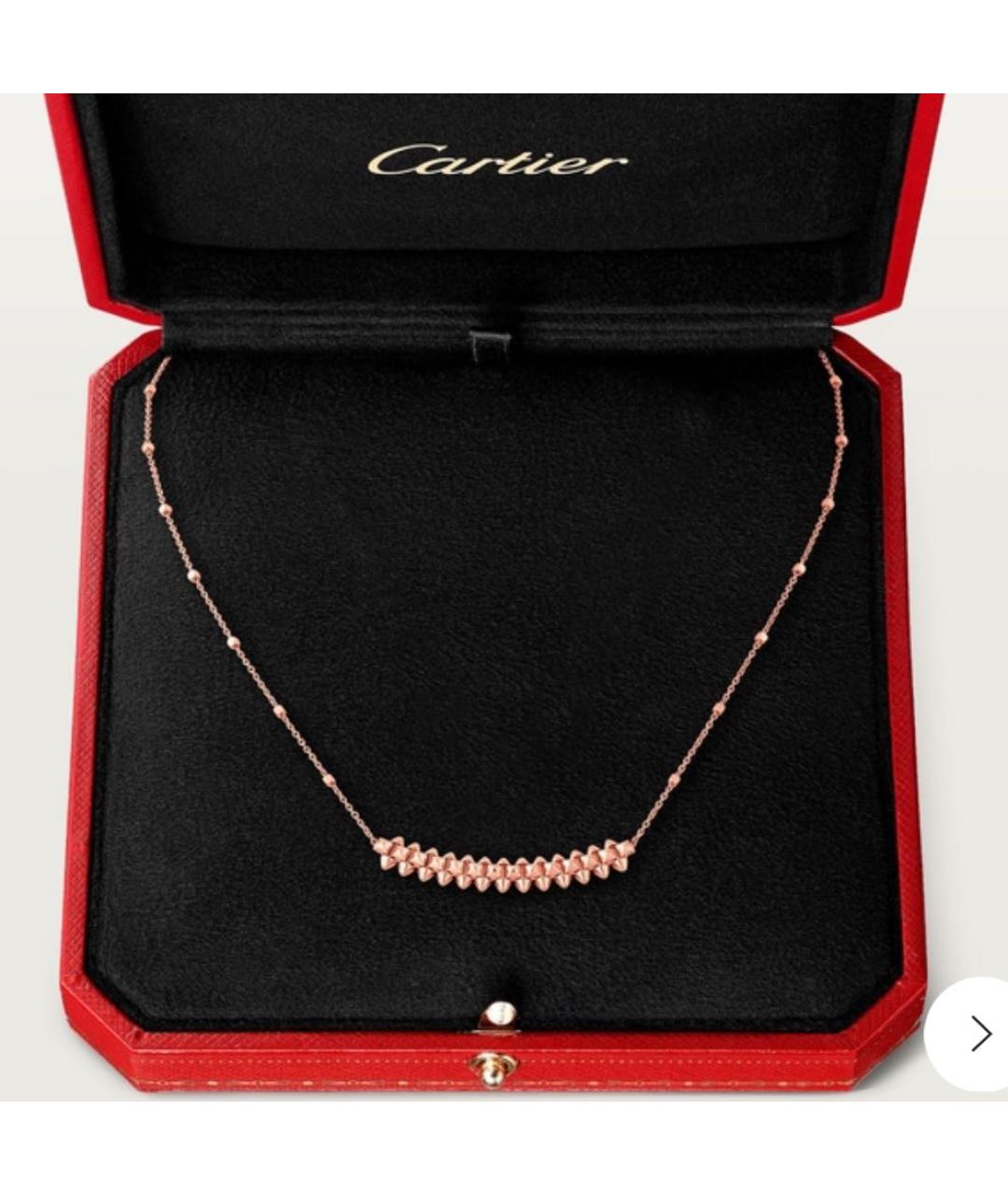 CARTIER Розовое колье из розового золота, фото 5