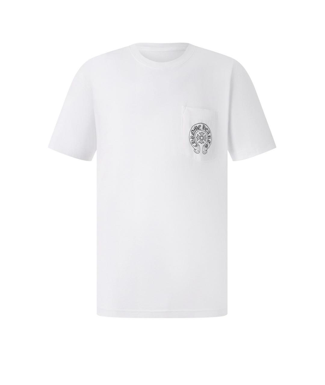 CHROME HEARTS Белая хлопковая футболка, фото 1