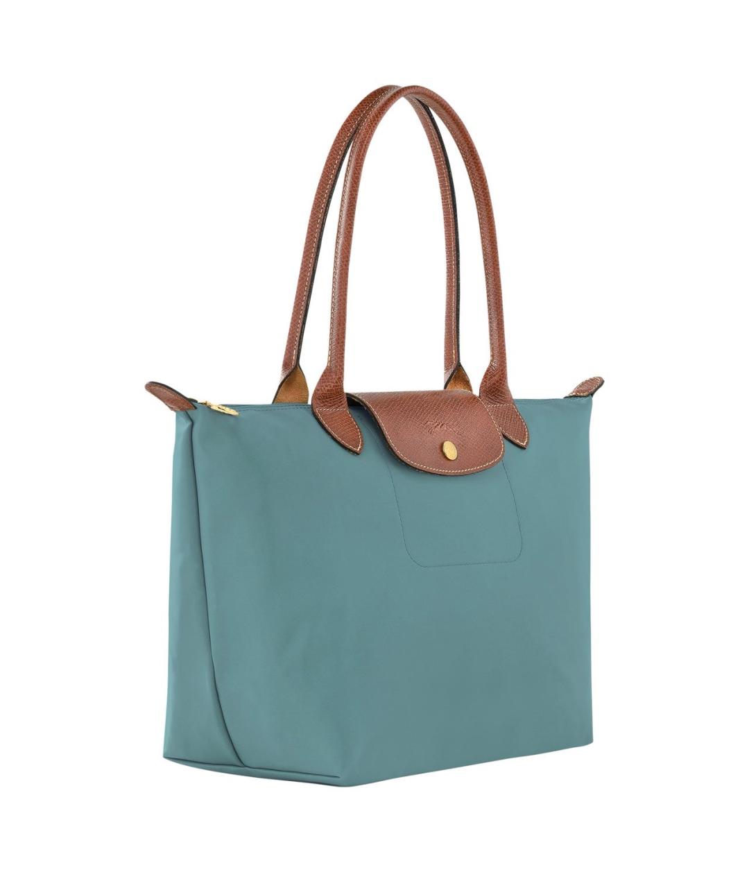 LONGCHAMP Голубая сумка тоут, фото 2