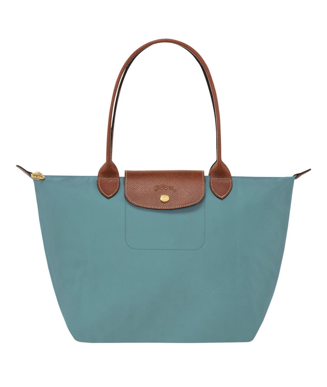 LONGCHAMP Голубая сумка тоут, фото 1